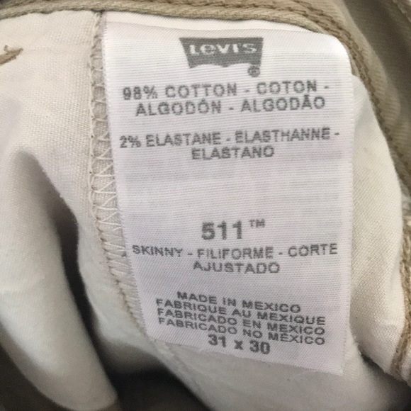 511 Levi’s Tan Khakis - Picture 4 of 8